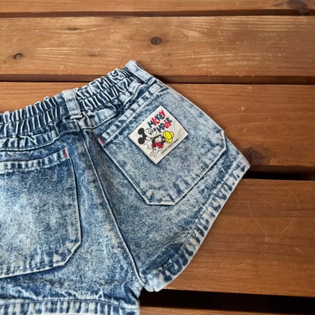 90cm Mickey Denim Shorts