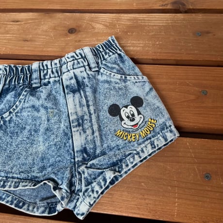 90cm Mickey Denim Shorts