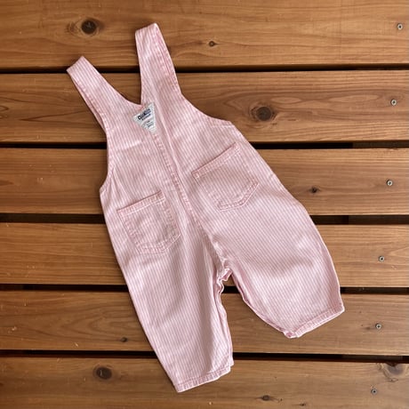 70cm OSHKOSH Pink  hickory Overalls