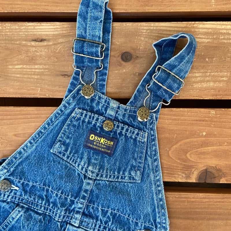 OSHKOSH オーバーオール　ウエスト50.5cm (平置きで採寸) ビッグサイズ OSHKOSH オシュコシュ デニム オーバーオール