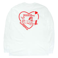LEARNING LOVE LS TEE (WHITE)