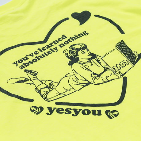 LEARNING LOVE LS TEE (LIME)
