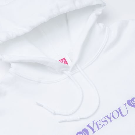 LOVE TOGETHER HOODIE (WHITE / LAVENDER) - LIMITED COLOR