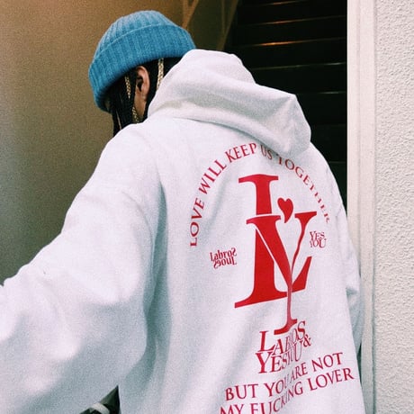 YESYOU x LABROS LY LOGO HOODIE (WHITE) - LIMITED ITEM