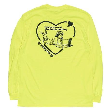 LEARNING LOVE LS TEE (LIME)
