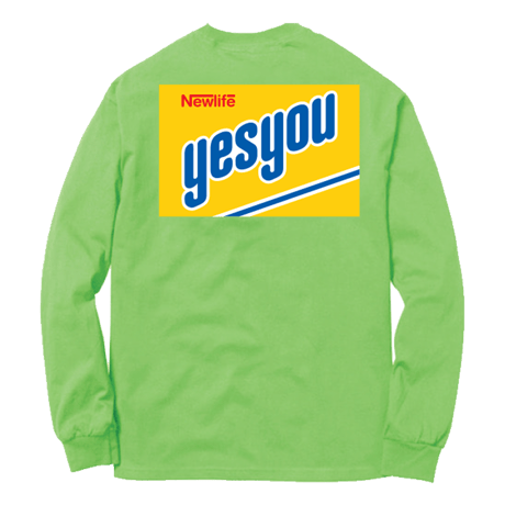 YES QUICK LS T-SHIRT (LIME)