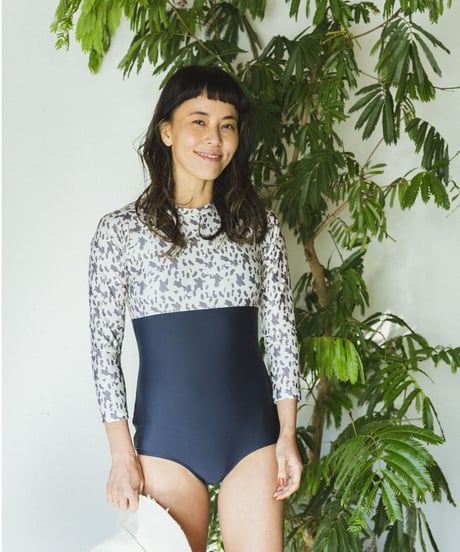 BACK ZIP SURF ONEPIECE/    color;leopard