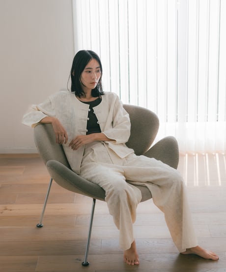Embroidery Piping Pants