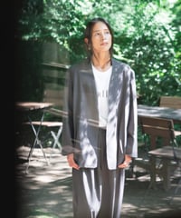 collarless jacket