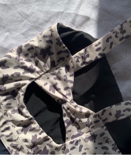 BACK DESIGN　BODYSUIT/    color;leopard