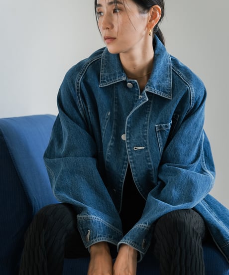 Oversize Denim Coverall Jacket