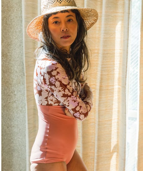 BACK ZIP SURF ONEPIECE/    color;flower