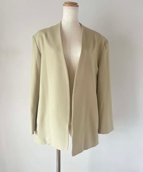 collarless jacket