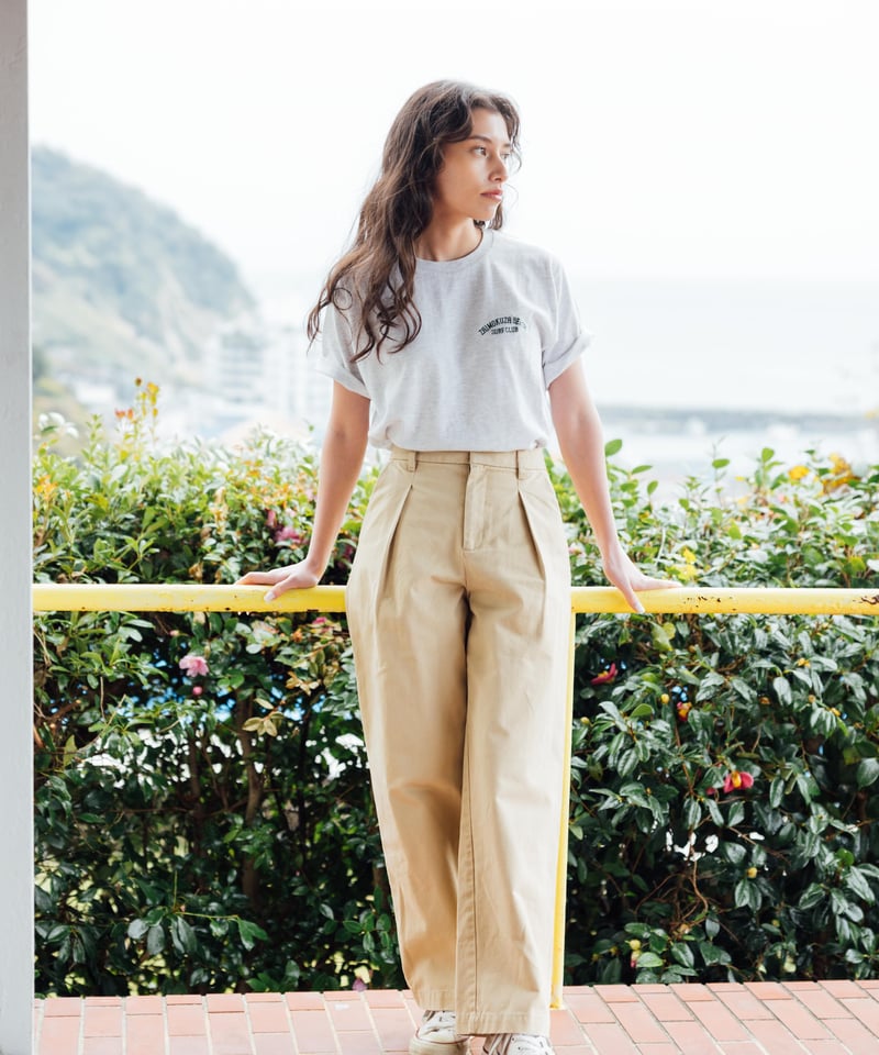 HIGHWAIST TUCK CHINO | GLASSY SEA 