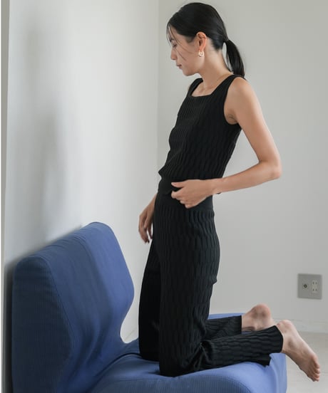 Textured Knit pants