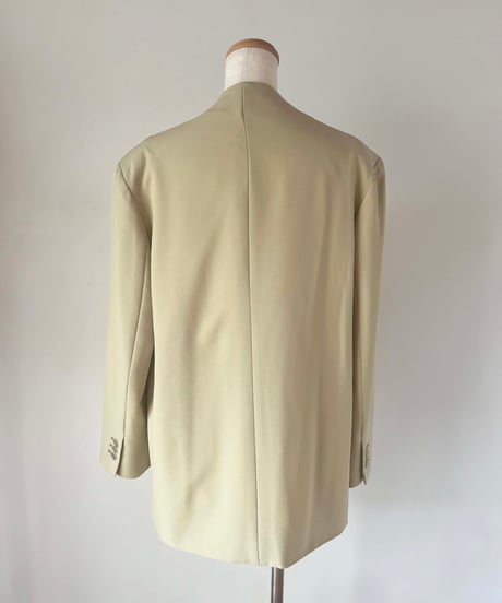 collarless jacket