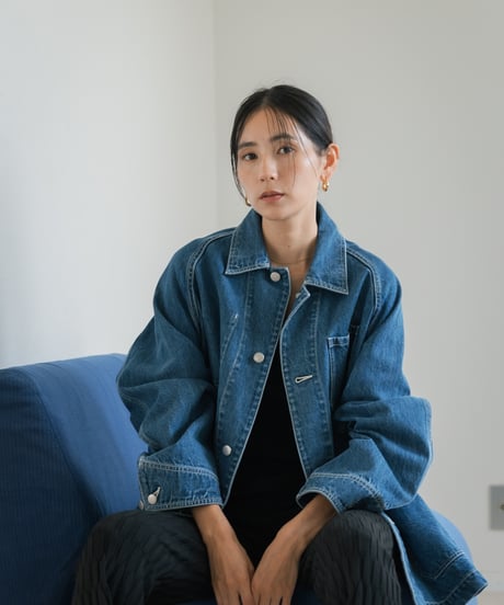 Oversize Denim Coverall Jacket