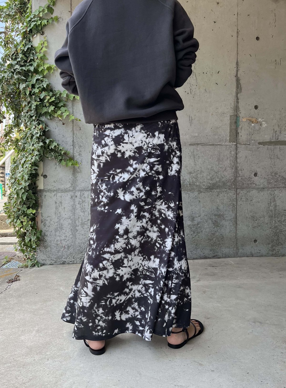 CLOTH DYEING PRINT SKIRT