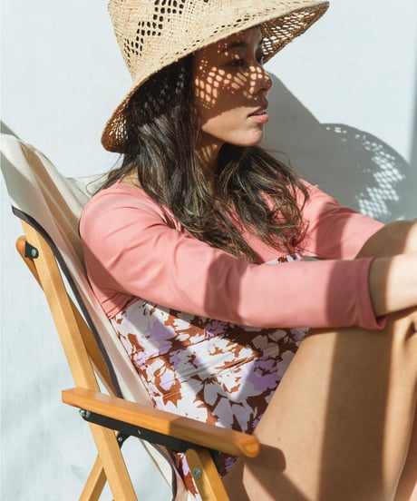 BACK OPEN SURF ONEPIECE/    color;flower