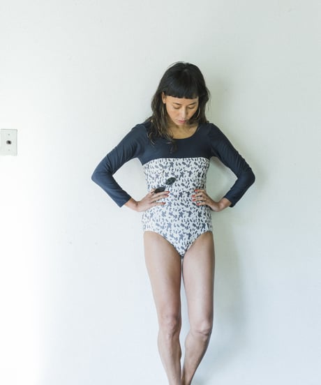 BACK OPEN SURF ONEPIECE/    color;leopard