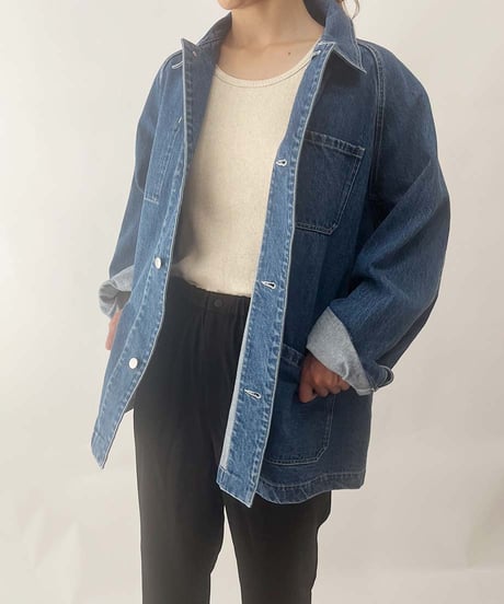 Oversize Denim Coverall Jacket