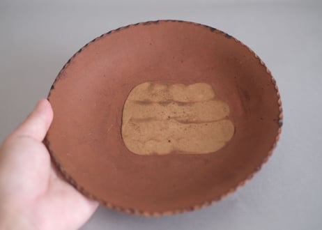 漆7寸皿　十場天伸