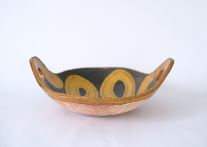 十場天伸　スリップウェア取り皿7枚セット　ジャンク品 スリップウェア楕円鉢(大) 十場天伸 | Rohan