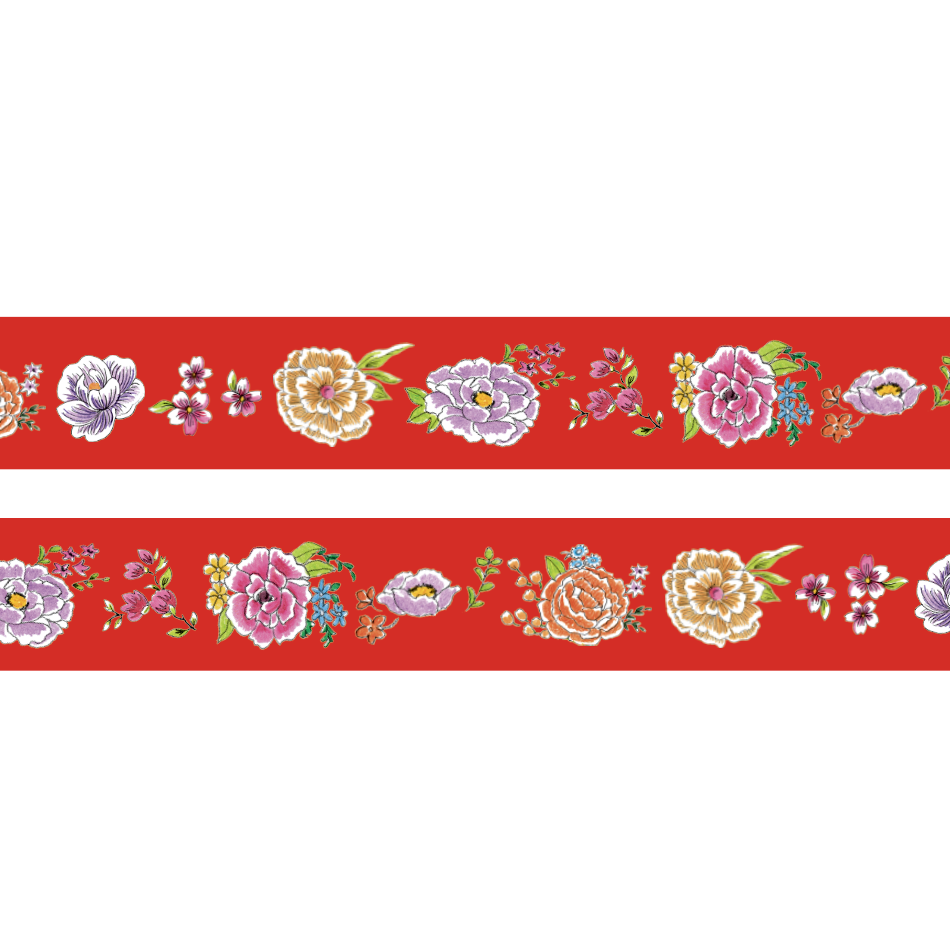台湾花布・マスキングテープ(赤) | 竹永絵里 ONLINE shop