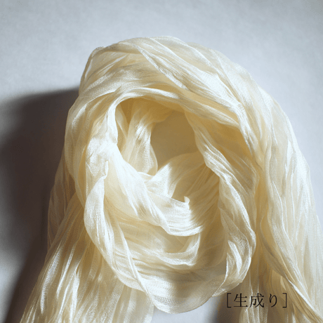 Hand dyeing &Hand pleats stall （生成り）