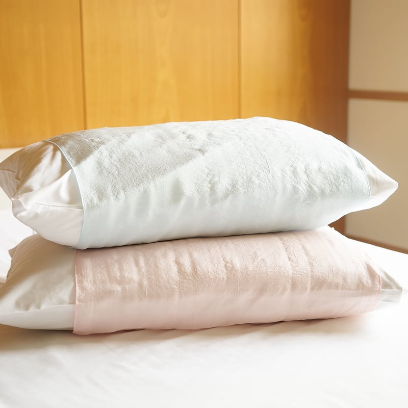 髪のコンディションを整える 美髪枕カバーセット【朱鷺色（薄ピンク