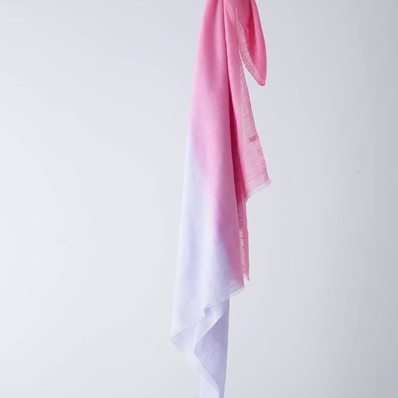 8の日⭐️美品 marimekko ウニッコ ストール ピンクラベンダー ツートンストール （朝焼け ピンク×ラベンダー） | ヨハナス｜JOHANAS