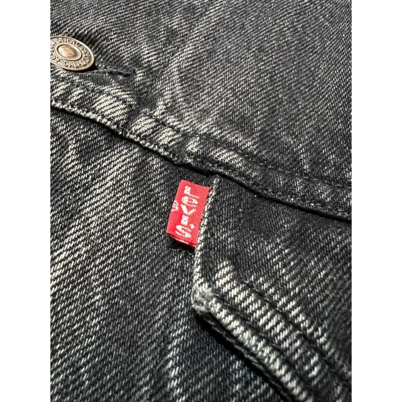 ssk　Levi's 90s 75525-0260 ブラック デニムジャケ 90年代 90s リーバイス 黒 Gジャン │ヴィテージ古着屋Feeet