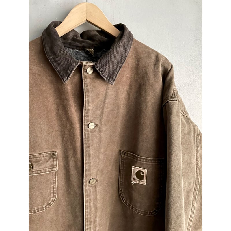 90s carhartt DUCK CHORE COAT MADE IN USA 🇺🇸 Siz...