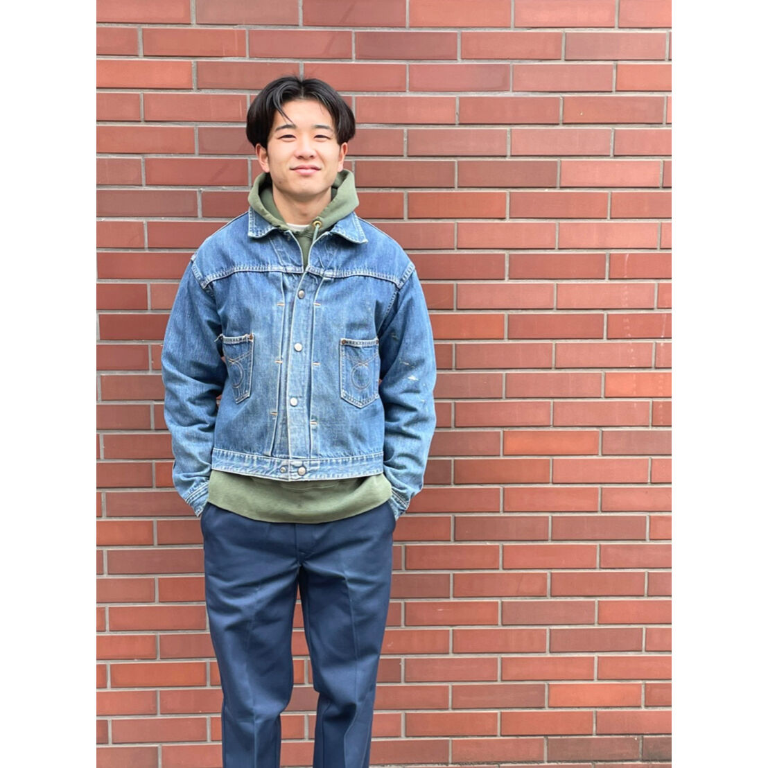 雰囲気抜群‼︎ 60s MONTGMERY WARD 101 デニムジャケット 1940's MONTGOMERY WARD 101 denim jacket with buckleback