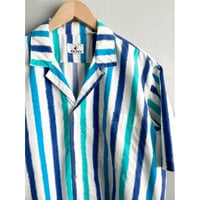 80s JOCKEY S/S OPEN COLLAR SHIRT Size L