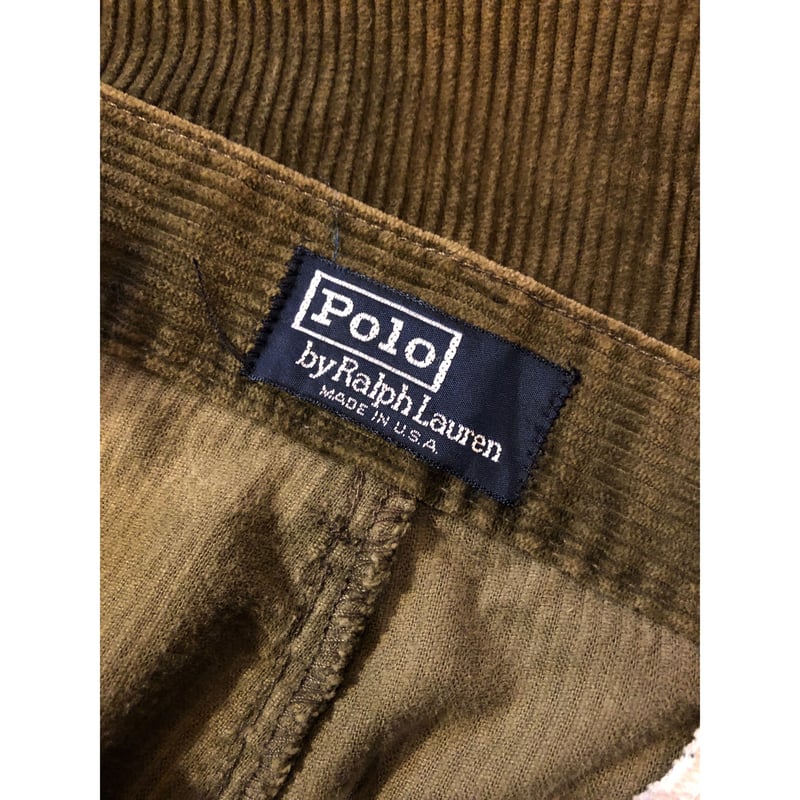 80s Ralph Lauren POLO CORDS 2TUCK PANTS MADE IN...