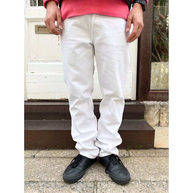 90s Levi's 501 WHITE DENIM PANTS MADE IN USA 🇺🇸