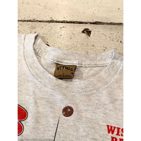90s "WISCONSIN BADGERS" Tee MADE IN USA 🇺🇸 Size L