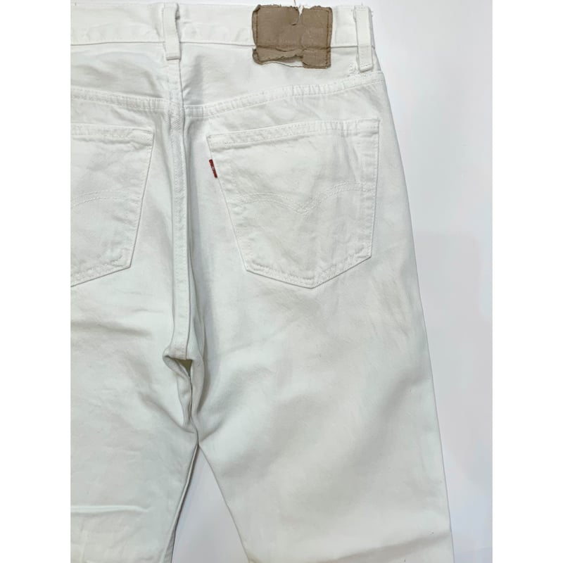 90s Levi's 501 WHITE DENIM PANTS MADE IN USA 🇺🇸