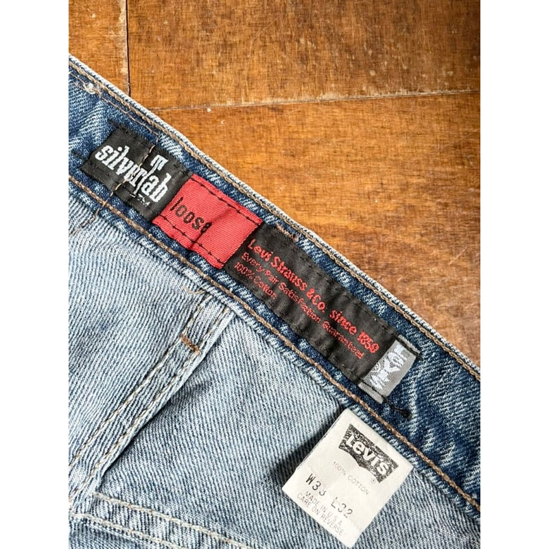 SilverTab loose W33 バギーストレートデニムパンツ Levis 楽天市場