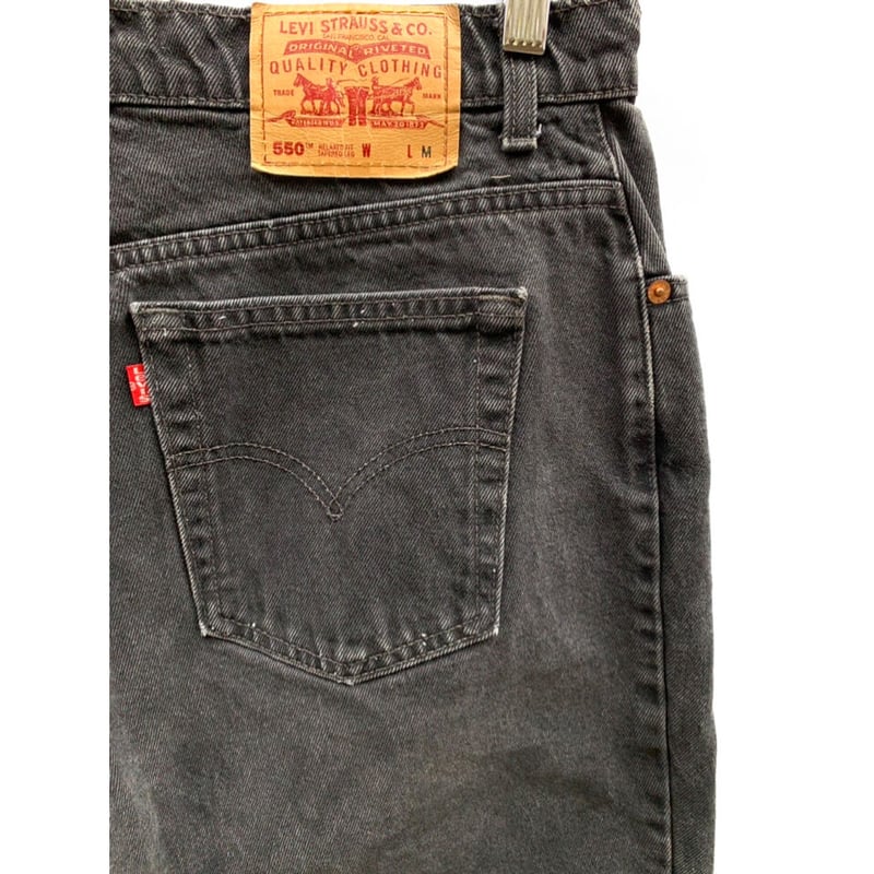 90s Levi's 550 BLACK DENIM MADE IN CANADA 🇨🇦 S...