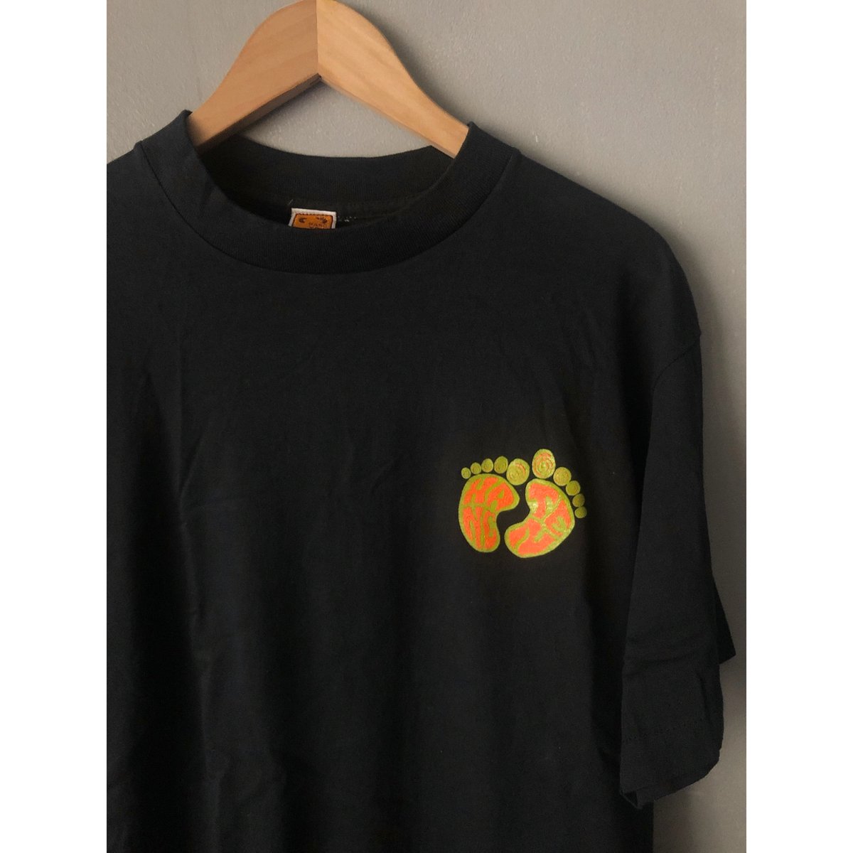 90s HANG TEN ベロアボーダースウェットシャツ 黒 デッドストック 90s HANG TEN ベロアボーダースウェットシャツ 黒 デッドストック