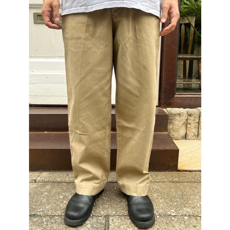 50s US ARMY KHAKI TROUSERS Size W34L31→W31L30 |