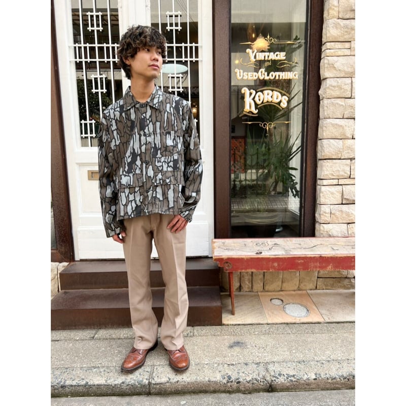 80’s trebark camouflage shirt jacket カモ Vtg 80s Trebark Camouflage Shirt Jacket Brown Gray Size S