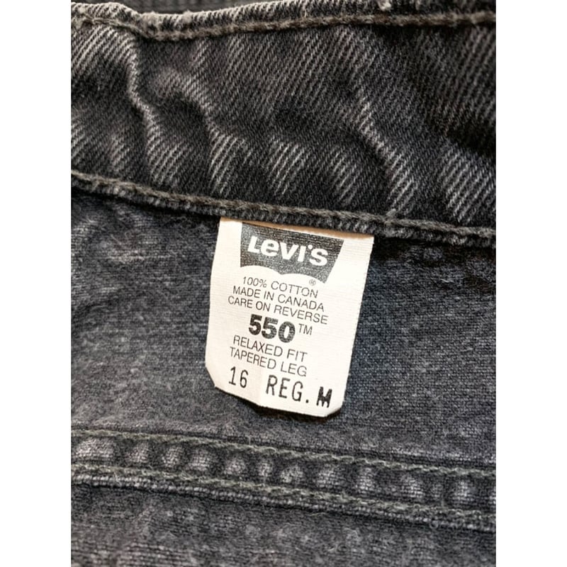 90s Levi's 550 BLACK DENIM MADE IN CANADA 🇨🇦 S 90s Levi's 550 BLACK DENIM MADE IN CANADA 🇨🇦 S