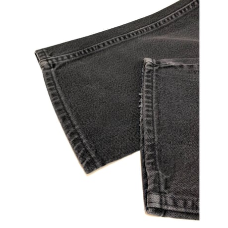 90s Wrangler BLACK DENIM PANTS MADE IN USA 🇺🇸 Size W36L30→W34L28
