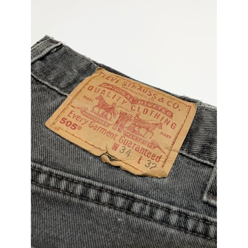 00s Levi's 505 BLACK DENIM PANTS MADE IN USA 🇺🇸