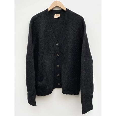 60s darlene "BLACK" MOHAIR CARDIGAN Size M程