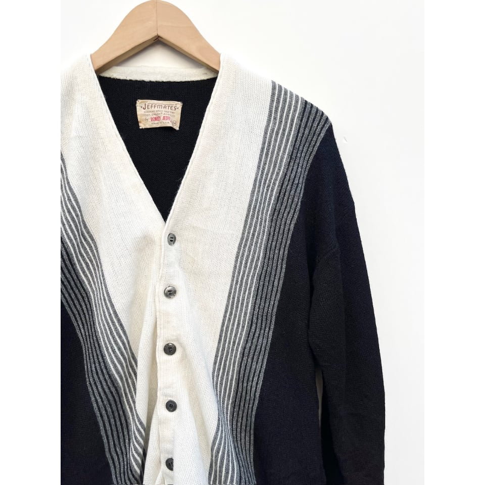 70s LORD JEFF ACRYLIC CARDIGAN MADE IN USA🇺🇸 Si