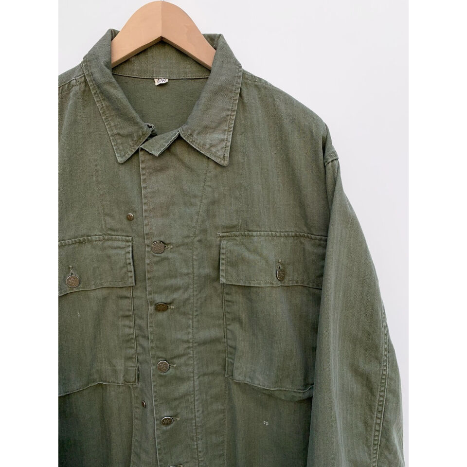 M-43 HBT ジャケット　US ARMY 実物　40R ミリタリー 卸売 仕入れ 問屋 WAIPER.inc 米軍 1940's U.S.ARMY